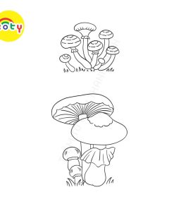 Set 50 Tờ Tranh Tô Màu Các Loại Nấm Tô Màu Sáp, Màu Chì - Tiệm Tô Màu 12 images upload woo2Fc371526b0cadea7298bfe81dda207e82