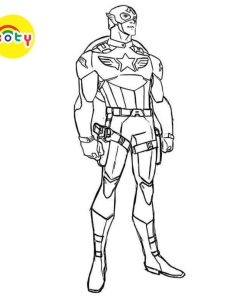 Tranh Tô Màu Captain America Marvel - Bộ 20 Tờ Giấy A4 A5 Dành Cho Màu Sáp, Màu Chì - KOTY 12 images upload woo2Fc90bd879031c51cd4e6fb31984fd733c