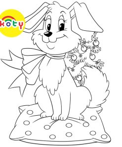 Chó con, Cún trong ngày Giáng Sinh, Noel - Set 10 Tờ Tranh Tô Màu A4 A5 Cho Màu Sáp, Màu Chì - MANGA ANIME COMIC tô màu 10 images upload woo2Fcbfc31696d8834774565de7e516c831f