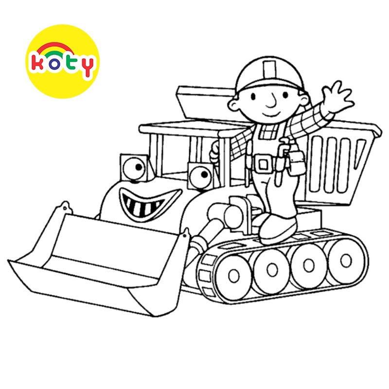 Bob The Builder - Set 20 Tờ Tranh Tô Màu A4 A5 Dành Cho Màu Sáp, Màu Chì - MANGA ANIME COMIC Tô màu 9 images upload woo2Fcc1ef220785eba5315f665365458ccd0