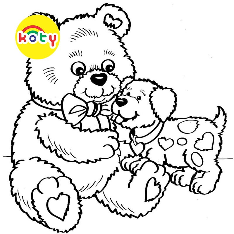 Gấu bông Teddy Bear - Set 20 Tờ Tranh Tô Màu A4 A5 Dành Cho Màu Sáp, Màu Chì - MANGA ANIME COMIC tô màu 2 images upload woo2Fcebe92e77aca8876597b2969e3af9f57
