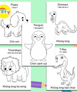Bộ Thẻ Học Tô Màu Song Ngữ Chủ Đề Động Vật Cho Bé Làm Quen Với Thế Giới Xung Quanh - Thẻ Flash Card Anh Việt Giấy TH02 8 images upload woo2Fd1a06a72d355e5963adff4a226ddcf60