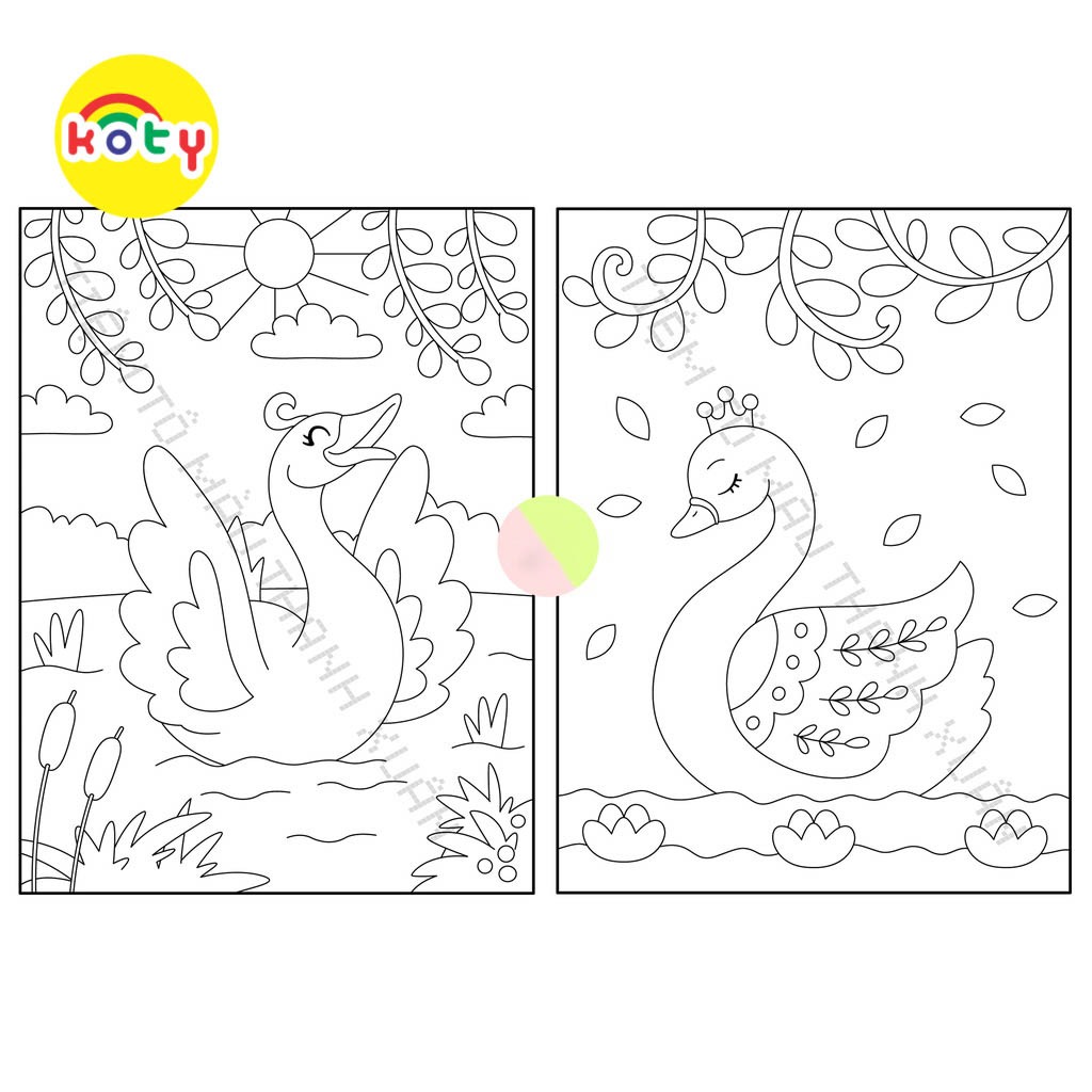 Set 50 Tờ Tranh Tô Màu Hình Thiên Nga Dễ Thương Cho Bé Tô Màu Sáp, Màu Chì - Tiệm Tô Màu 1 images upload woo2Fd6fd42bf4ff360418b97a1a484b63644