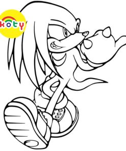 Knuckles the Echidna Sonic - Set 10 Tờ Tranh Tô Màu Kích Thước A4 A5 Cho Màu Sáp, Màu Chì - MANGA ANIME COMIC tô màu 7 images upload woo2Fd813168d0e963ab211ad35f8c96e6034