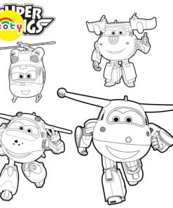 Tranh Tô Màu Super Wings Đội Bay Siêu Đẳng - Bộ 10 Tờ Tranh Tô Màu A4 A5 Dành Cho Màu Sáp, Màu Chì - TRANH TÔ MÀU KOTY 10 images upload woo2Fd8ff8d5834270c3ee9360612de88b968