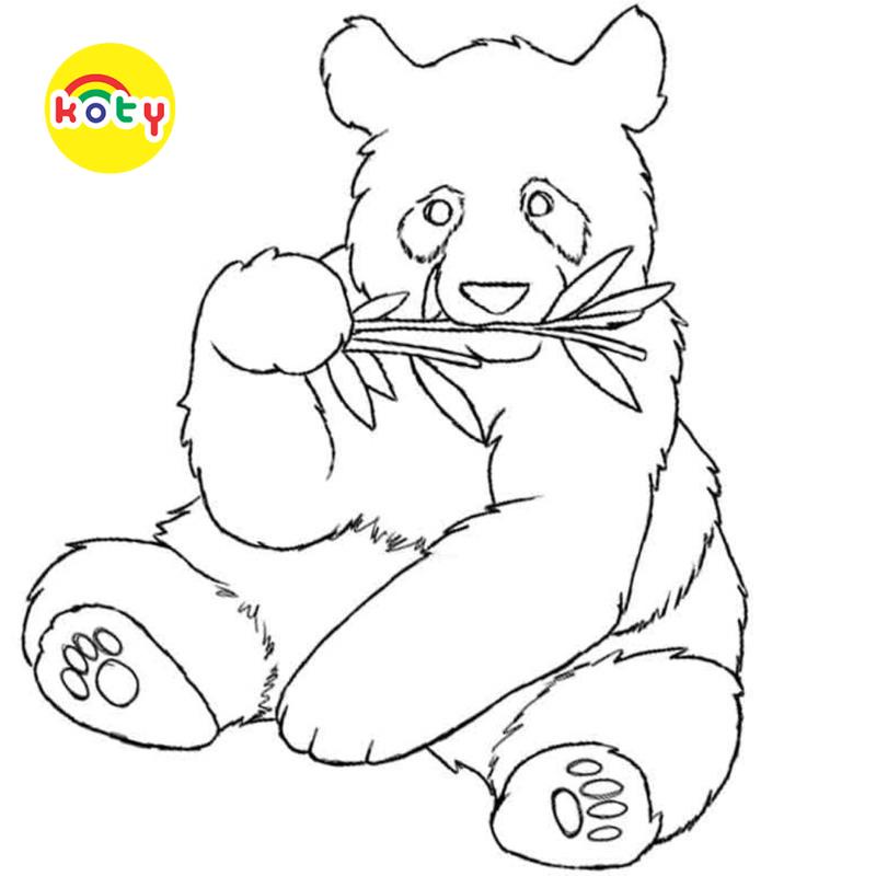 Tranh Tô Màu Gấu trúc Panda - Bộ 20 Tờ Tranh Tô Màu A4 A5 Dành Cho Màu Sáp, Màu Chì - TRANH TÔ MÀU KOTY 7 images upload woo2Fdc599376c0452e6ae796e94c788f582b