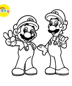 Tranh Tô Màu Mario và Luigi - Bộ 10 Tờ Tranh Tô Màu Dành Cho Màu Sáp, Màu Chì - TRANH TÔ MÀU KOTY 11 images upload woo2Fdc5f443d6b7d7cb1582223012ff6a8cf