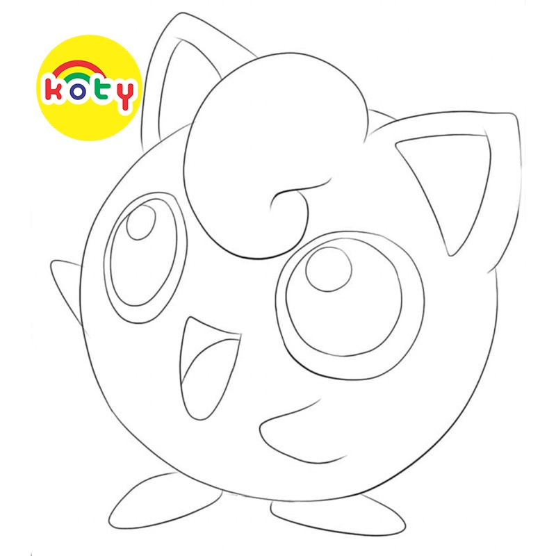 Jigglypuff Pokemon - Set 10 Tờ Tranh Tô Màu A4 A5 Dành Cho Màu Sáp, Màu Chì - TRANH TÔ MÀU COLOR LAND 6 images upload woo2Fdd174399e1bc682ee5693c4619701744
