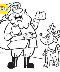 Tranh Tô Màu Ông già Noel và tuần lộc - Bộ 20 Tờ Tranh Tô Màu A4 A5 Dành Cho Màu Sáp, Màu Chì - TRANH TÔ MÀU KOTY 11 images upload woo2Fde702d6a1f6495a3926ca6a4746b5261