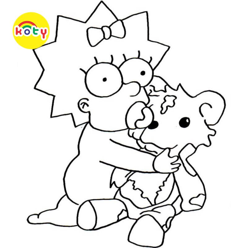 Tranh Tô Màu Gia đình Simpson (The Simpsons) - Bộ 20 Tờ Tranh Tô Màu A4 A5 Dành Cho Màu Sáp, Màu Chì - TRANH TÔ MÀU KOTY 7 images upload woo2Fdf2e0b447f301ea7ba8a6b15a026c11c