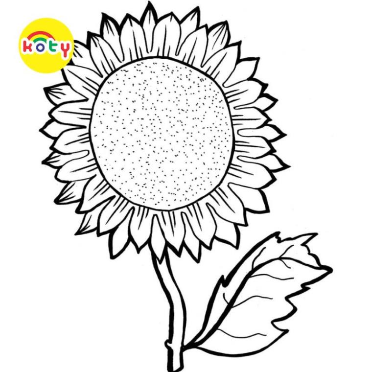 Tranh Tô Màu Hoa Hướng Dương Sunflower - Bộ 20 Tờ Tranh Tô Màu A4 A5 Dành Cho Màu Sáp, Màu Chì - TRANH TÔ MÀU KOTY 6 images upload woo2Fe4a200d948f325cc5403f56ea44dfcc2