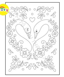 Set 50 Tờ Tranh Tô Màu Hình Thiên Nga Dễ Thương Cho Bé Tô Màu Sáp, Màu Chì - Tiệm Tô Màu 13 images upload woo2Fe55969a19b29cd27a9789f4dbed951fa