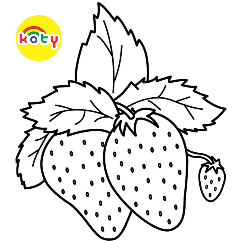 Set 50 Tờ Các loại trái cây (Fruits) - Set 50 Tờ Tranh Tô Màu Cho Màu Sáp, Màu Chì - KOTY shop TM177 4 images upload woo2Fed02b9fd2125f68a6b21291b0a9e8cae