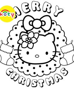 Hello Kitty Giáng Sinh Noel - Set 10 Tờ Tranh Tô Màu A4 A5 Dành Cho Màu Sáp, Màu Chì - TM2024 9 images upload woo2Feed759f0a268f2808baa90be7962a07e