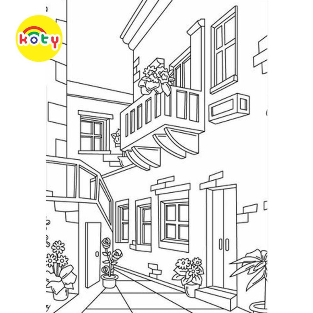 Bộ 50 Tranh tô màu tranh phong cảnh giấy dày đẹp khổ A5 - Cho những bạn yêu thích TRANH PHONG CẢNH TM1011 2 images upload woo2Ff2556fb2bc7323737a8612b5bdf9e9d1