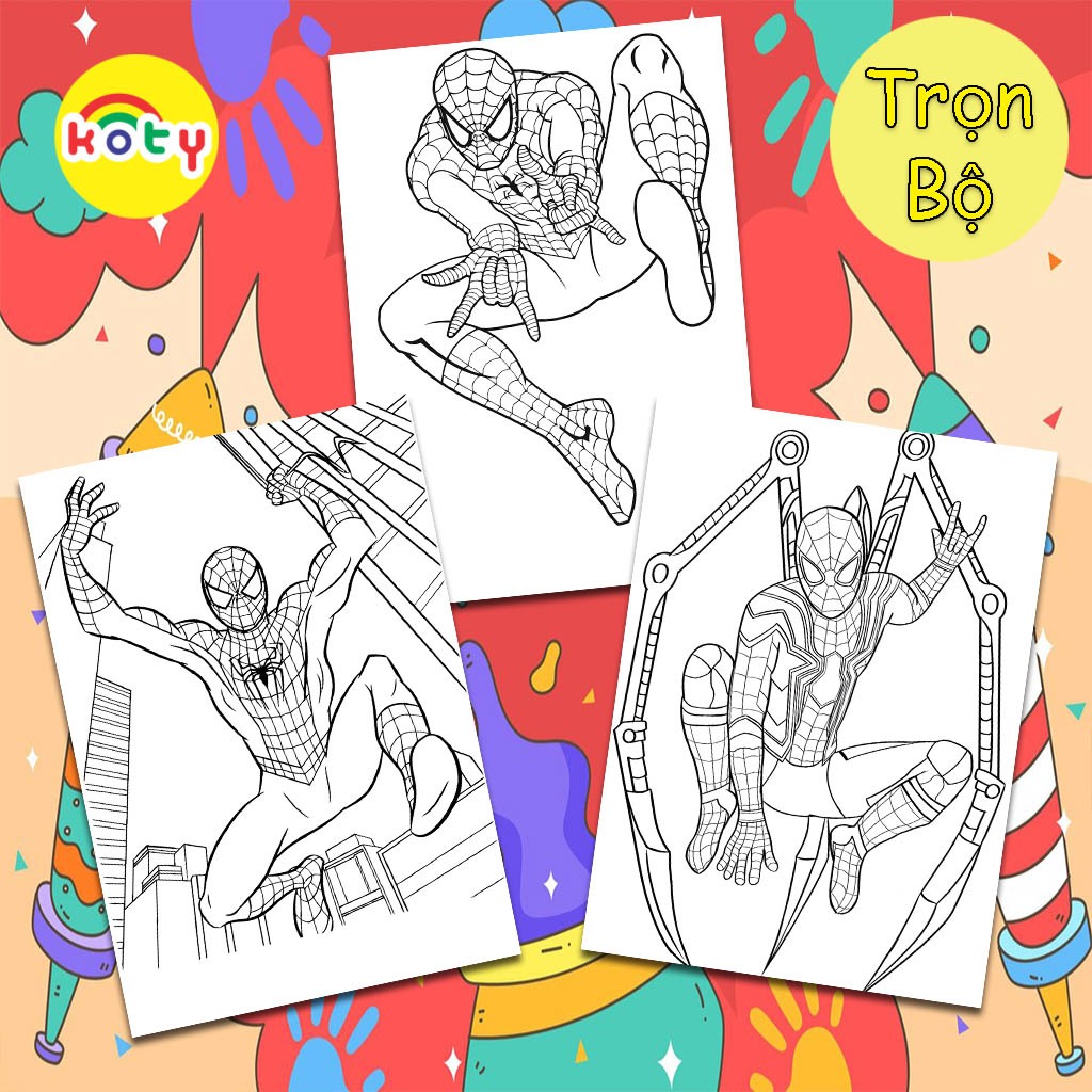 Bộ 50 Tờ Tranh Tô Màu Spiderman, Batman, Người Nhện Cho Bé - Đồ chơi giấy KOTY 2 images upload woo2Ff257b84d1e8e039a6b82b37053324ecf 2