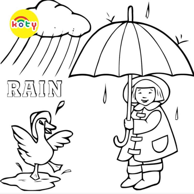 Tranh Tô Màu Thời tiết - Bộ 10 Tờ Tranh Tô Màu Dành Cho Màu Sáp, Màu Chì - TRANH TÔ MÀU KOTY 9 images upload woo2Ff4575a5be8fce5768cdc1daa8e425734