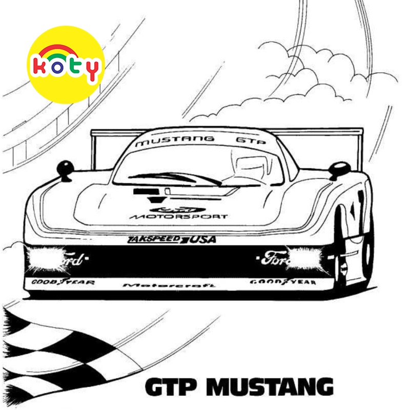 Xe Ford Mustang - Set 10 Tờ Tranh Tô Màu A4 A5 Dành Cho Màu Sáp, Màu Chì - TRANH TÔ MÀU COMIC ANIME MANGA tô màu 2 images upload woo2Ff572e30f0a01a76cea4ca382a0080669