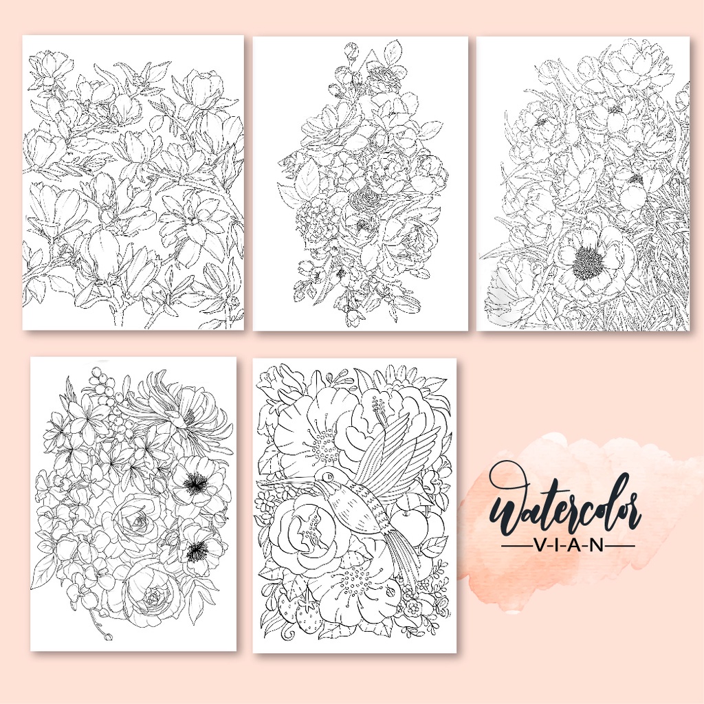 line art tranh tô màu nước combo 5 tranh giấy TM173 6 images upload woo2Ff6a5a2c1332e64b53dd347600b4f50ed