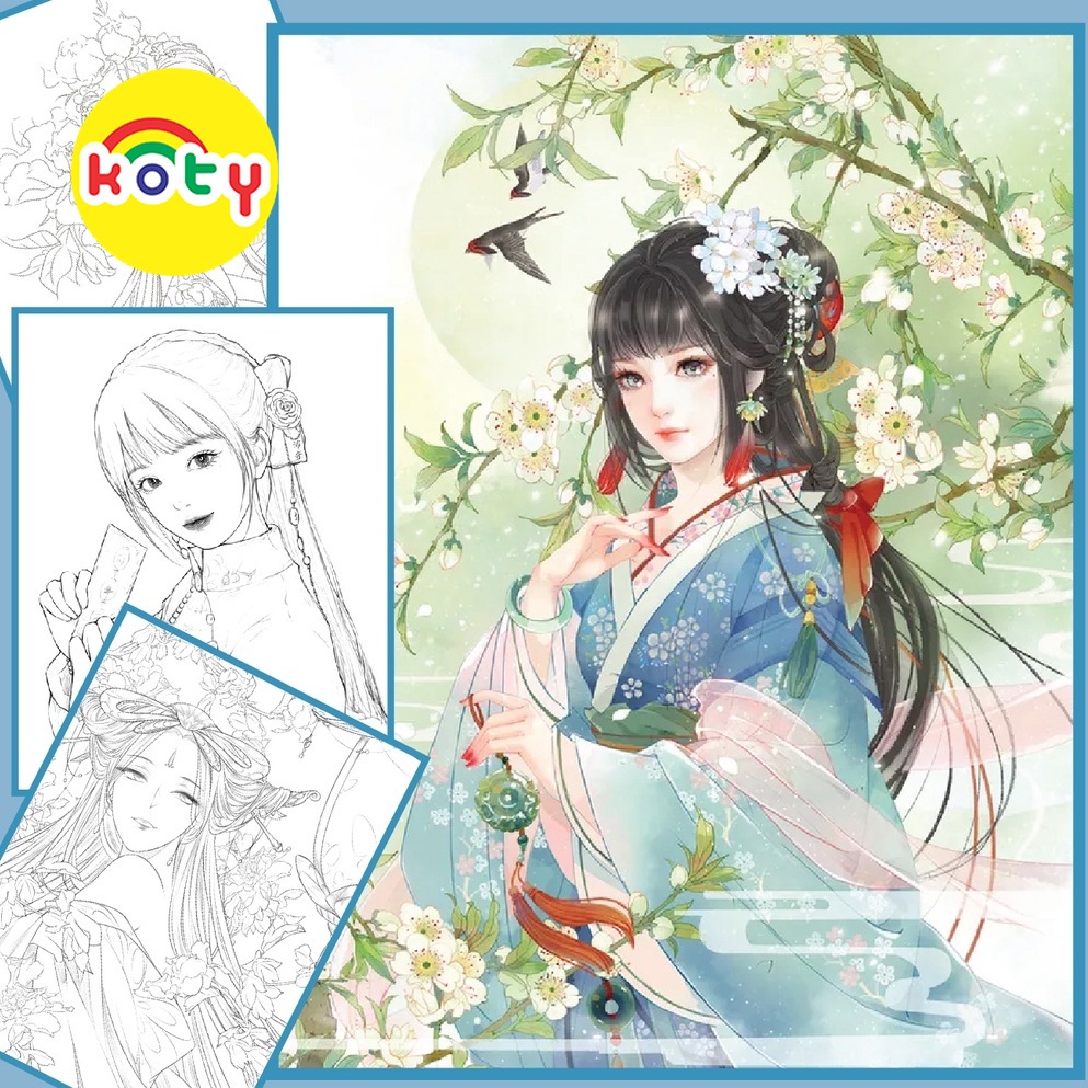 tranh tô màu nước anime chân dung thiếu nữ trung quốc bộ 12 tranh giấy dầy đẹp TM127 1 images upload woo2Ff850db666f96e6b8d4a148008a13958a