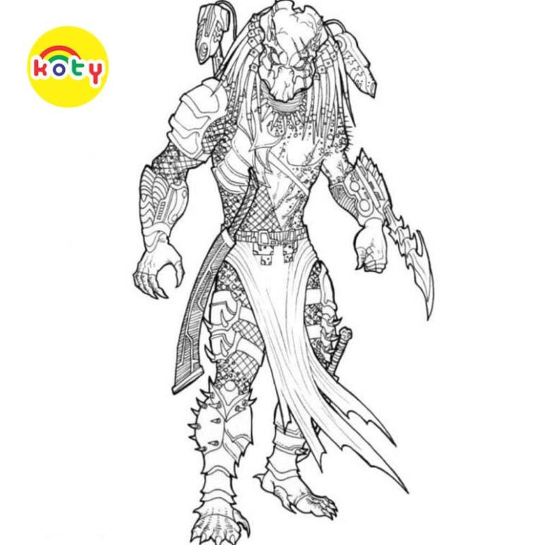 Tranh Tô Màu Predator Kẻ Săn Mồi - Bộ 20 Tờ Tranh Tô Màu A4 A5 Dành Cho Màu Sáp, Màu Chì - TRANH TÔ MÀU KOTY 9 images upload woo2Ffcfd860f5755d49cc25b6e1387564212