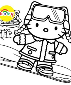 Hello Kitty Giáng Sinh Noel - Set 10 Tờ Tranh Tô Màu A4 A5 Dành Cho Màu Sáp, Màu Chì - TM2024 10 images upload woo2Ffde54fa163604898b8c4d0f79feb60b2