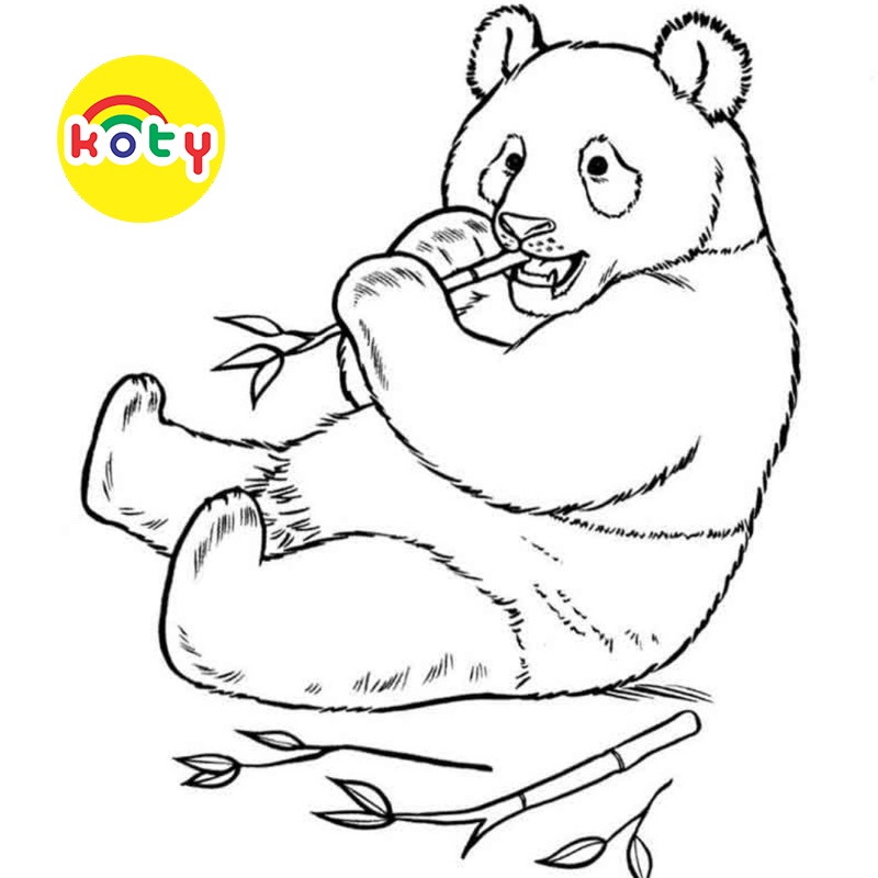 Gấu trúc Panda - Set 20 Tờ Tranh Tô Màu A4 A5 Dành Cho Màu Sáp, Màu Chì - MANGA ANIME COMIC Tô Màu 5 images upload woo2Ffe27845684bcfe3539d1c719710f4f3d