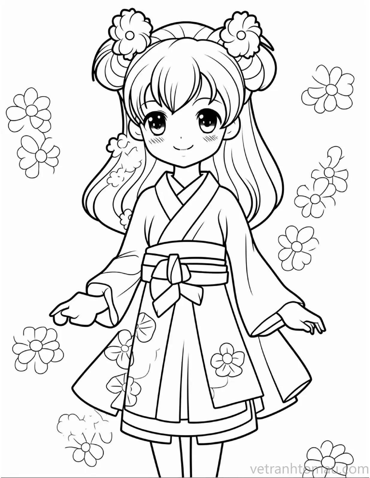 Bộ Sưu Tập Tranh Tô Màu Anime Cute 6 Bo Suu Tap Tranh To Mau Anime Cute 5 Result