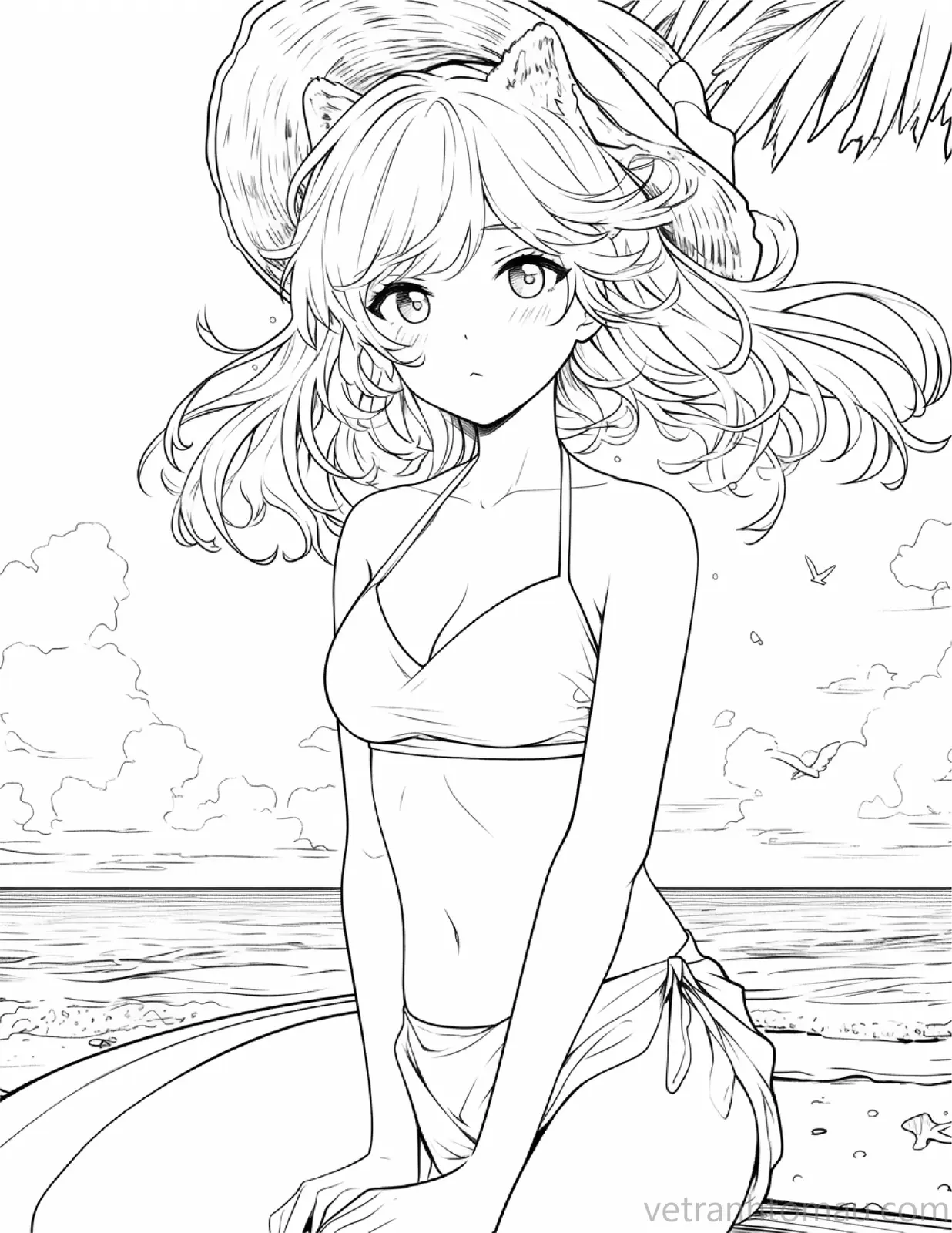 Mẫu tranh tô màu cô gái anime siêu đẹp và được fan yêu thích 5 Bo Tranh To Mau Co Gai Anime Dep Danh Cho Nguoi Yeu Ve 2 11 Result