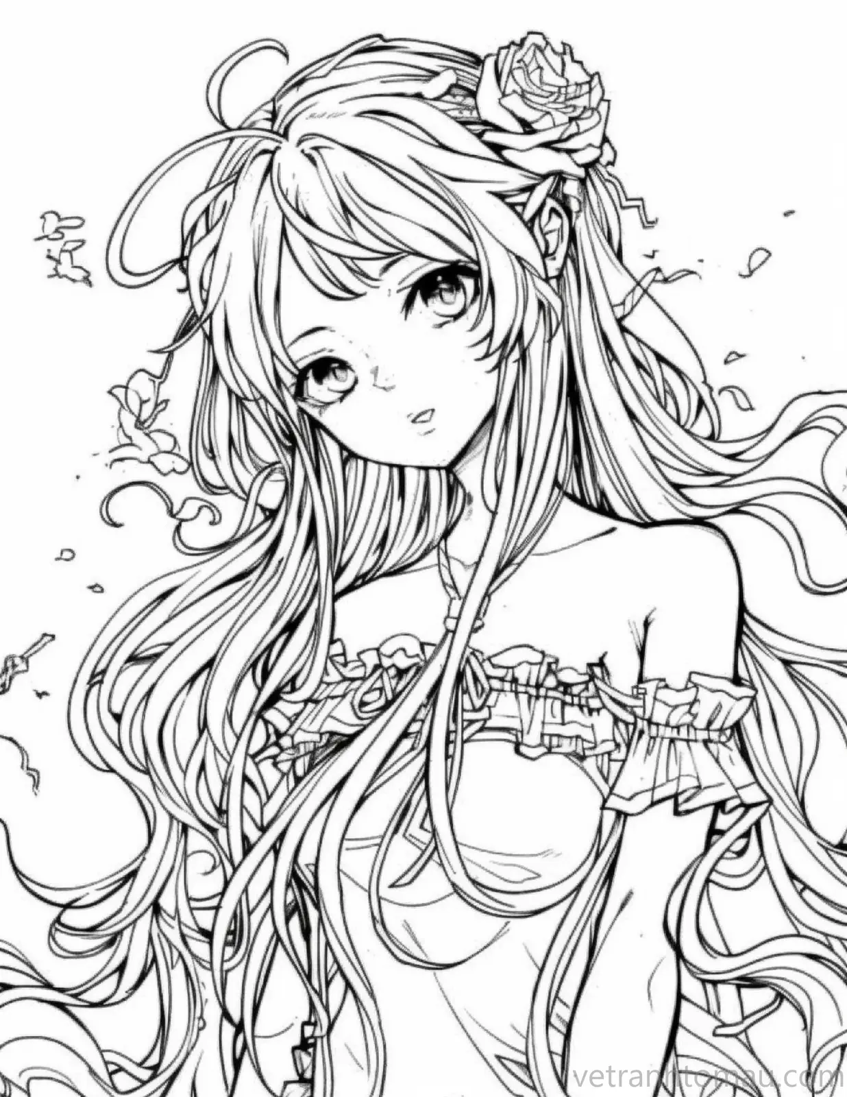 Mẫu tranh tô màu cô gái anime siêu đẹp và được fan yêu thích 8 Bo Tranh To Mau Co Gai Anime Dep Danh Cho Nguoi Yeu Ve 2 15 Result