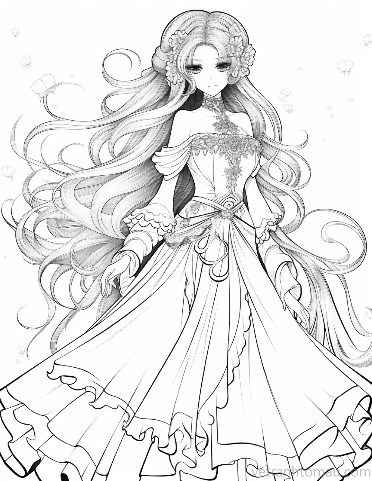 Mẫu tranh tô màu cô gái anime siêu đẹp và được fan yêu thích 16 Bo Tranh To Mau Co Gai Anime Dep Danh Cho Nguoi Yeu Ve 2 25 Result