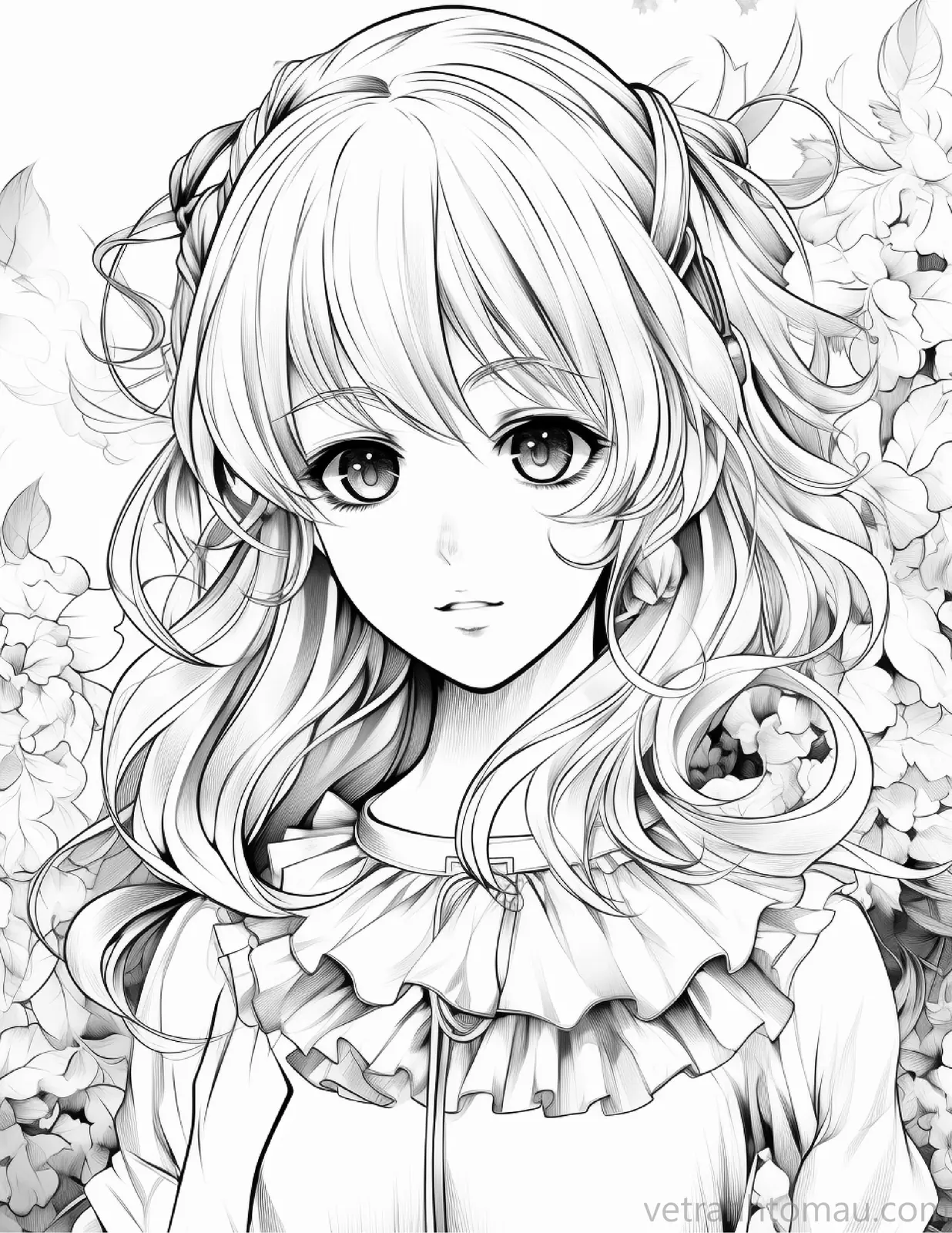 Mẫu tranh tô màu cô gái anime siêu đẹp và được fan yêu thích 33 Bo Tranh To Mau Co Gai Anime Dep Danh Cho Nguoi Yeu Ve 2 42 Result