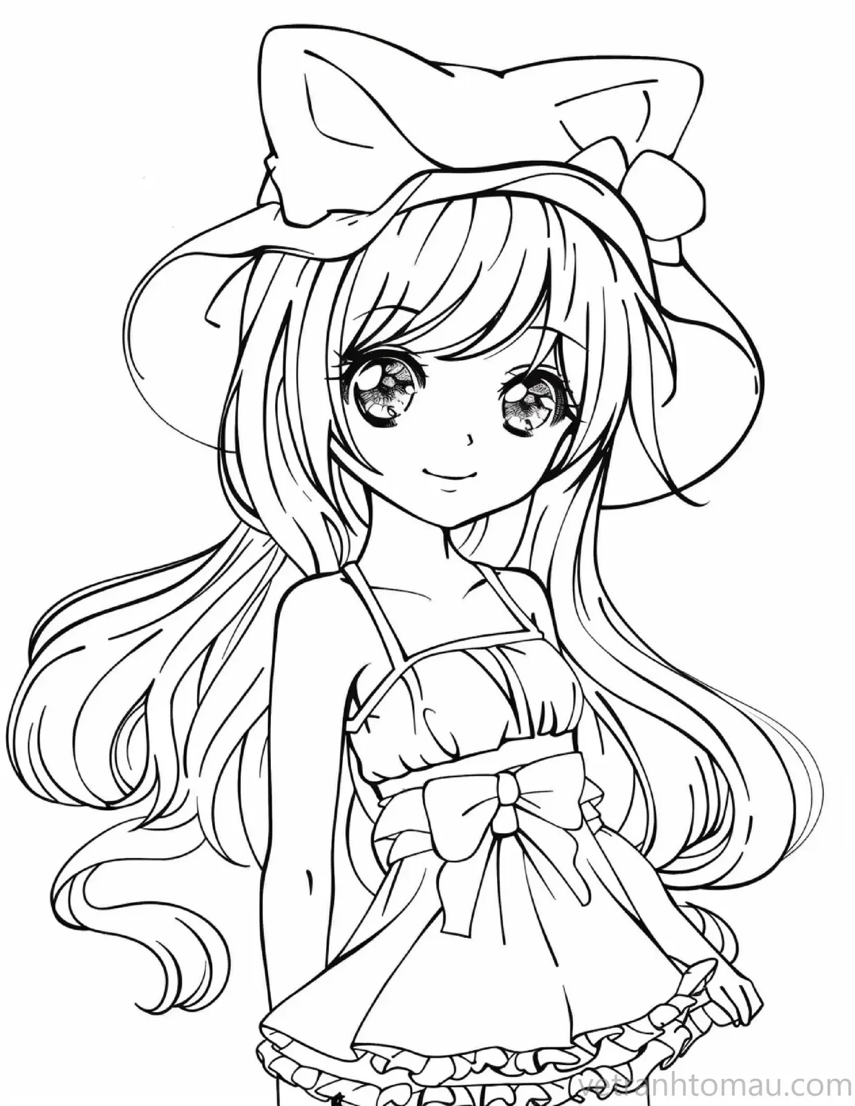 Tap Hop Nhung Buc Tranh To Mau Cong Chua Chibi Cute De Thuong Va Anime Chibi Dep 1 Result 1