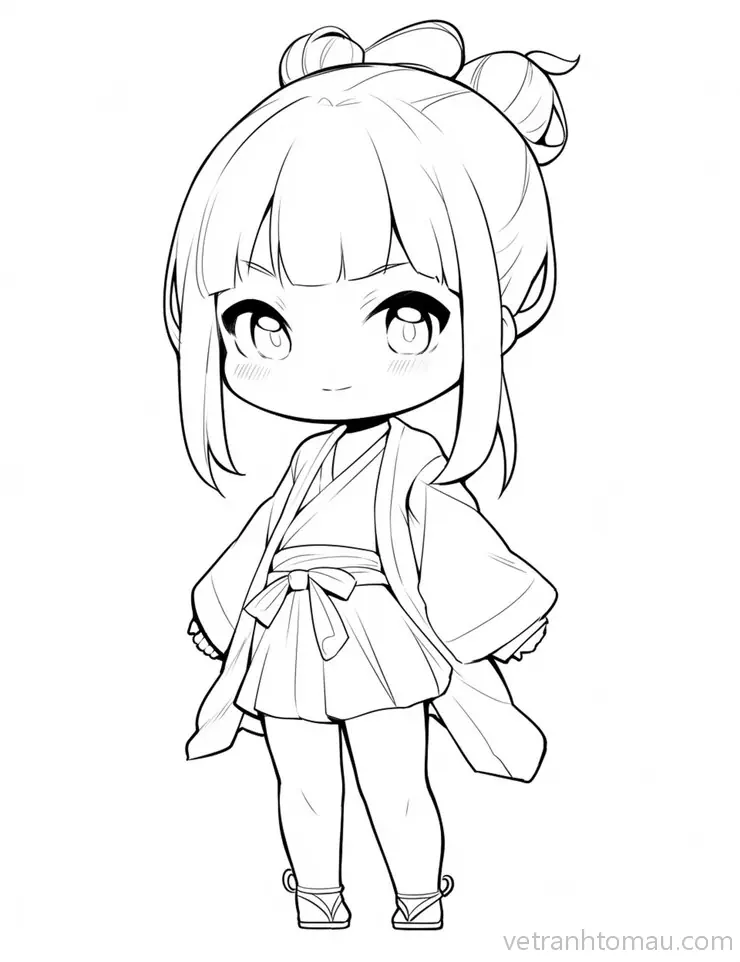 Tap Hop Nhung Buc Tranh To Mau Cong Chua Chibi Cute De Thuong Va Anime Chibi Dep 2 12 Result