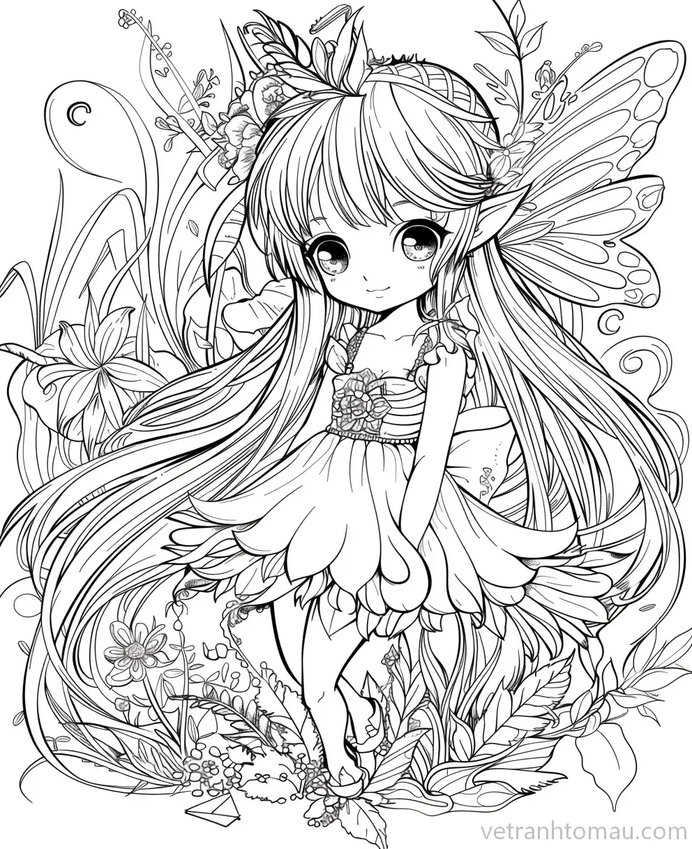 Tap Hop Nhung Buc Tranh To Mau Cong Chua Chibi Cute De Thuong Va Anime Chibi Dep 2 1 Result 1