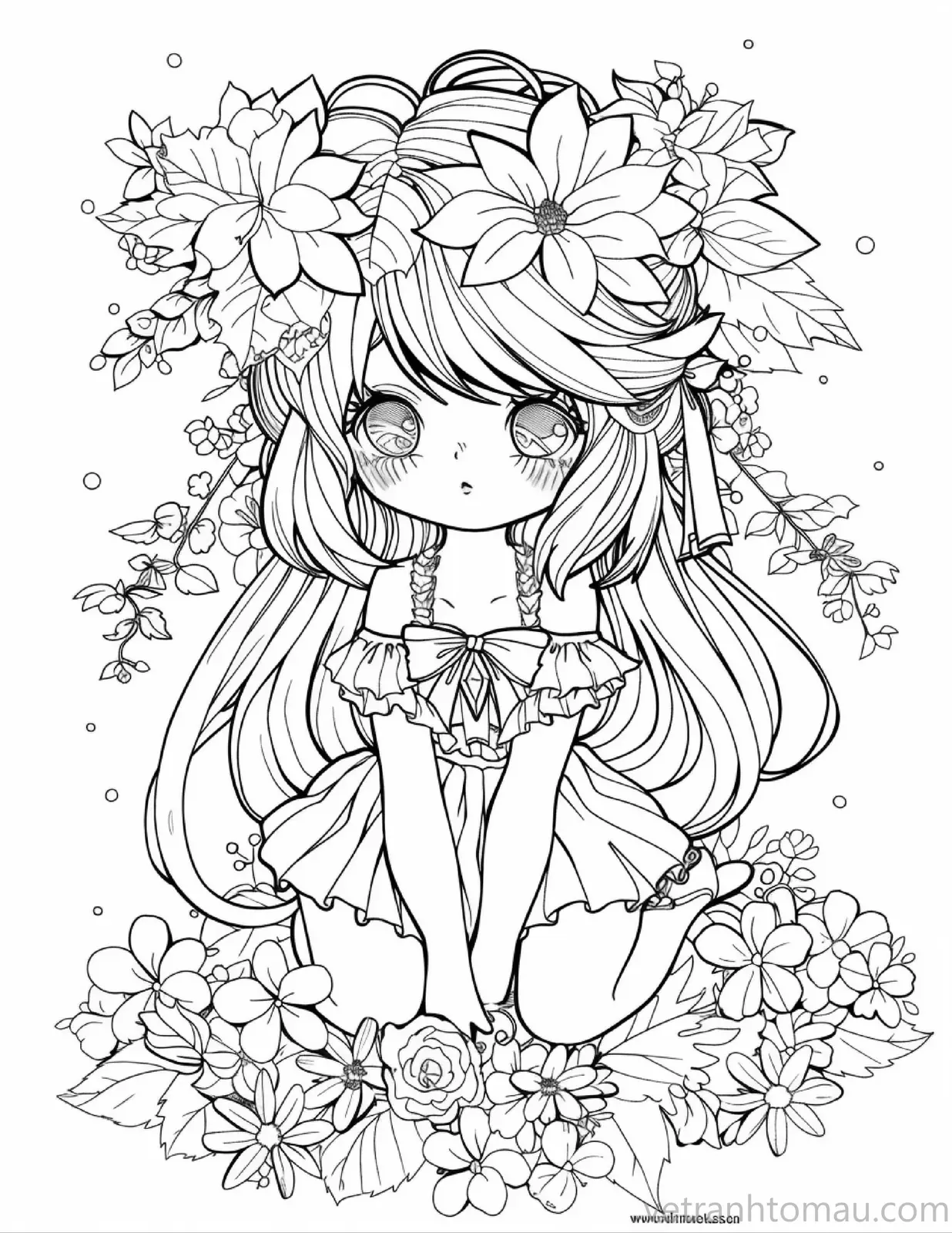 Tap Hop Nhung Buc Tranh To Mau Cong Chua Chibi Cute De Thuong Va Anime Chibi Dep 2 41 Result