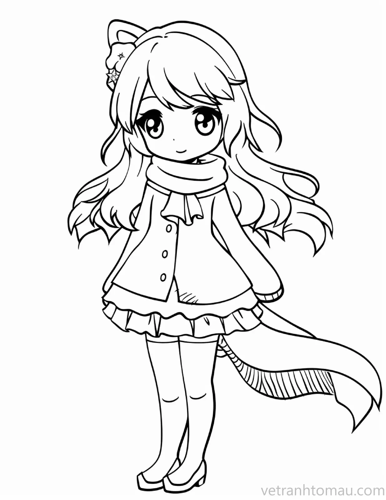 Tap Hop Nhung Buc Tranh To Mau Cong Chua Chibi Cute De Thuong Va Anime Chibi Dep 3 Result