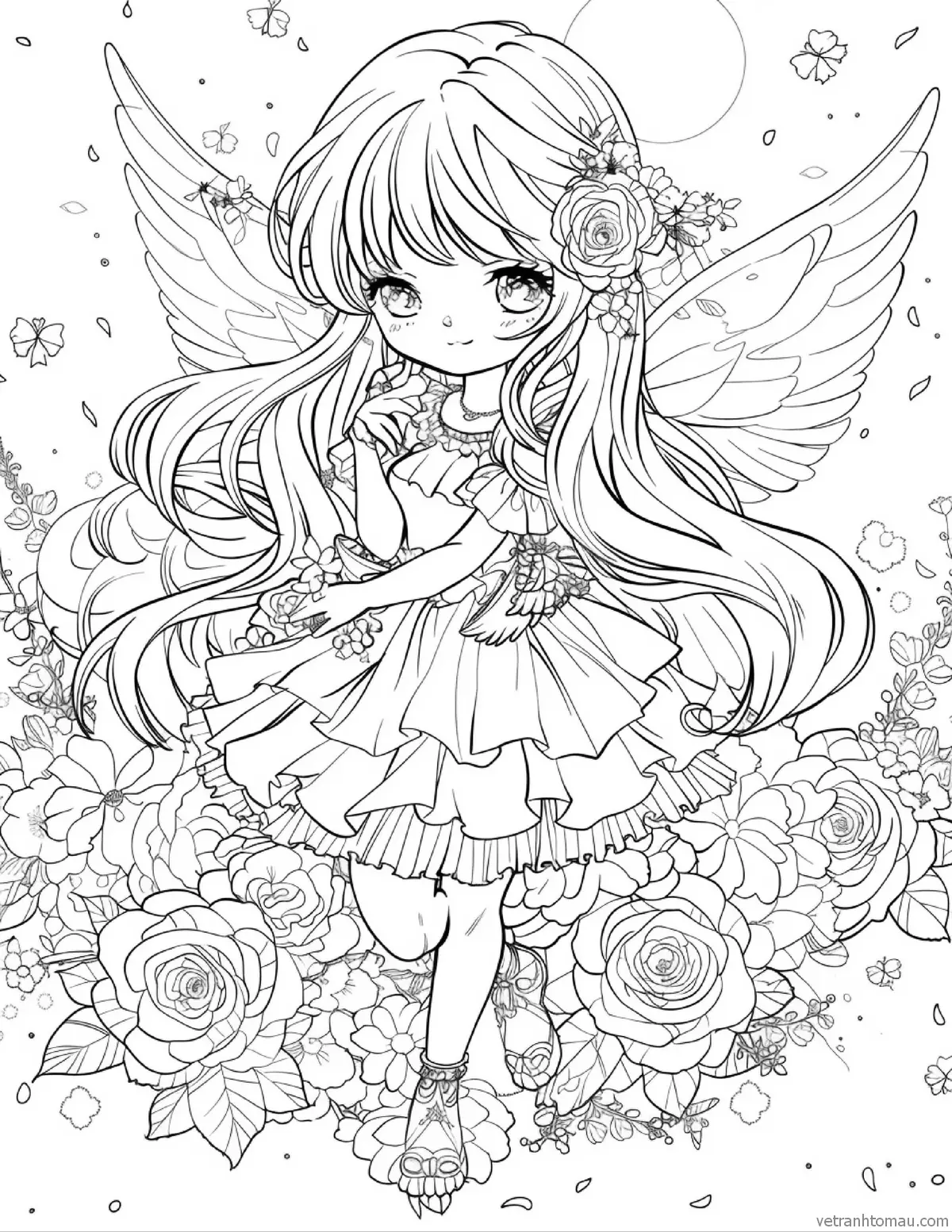 Hình vẽ đơn giản công chúa chibi cute dễ thương cho bé học tô 31 To Mau Cong Chua Chibi Kham Pha Su Dang Yeu Trong The Gioi Hoat Hinh 2 43 Result