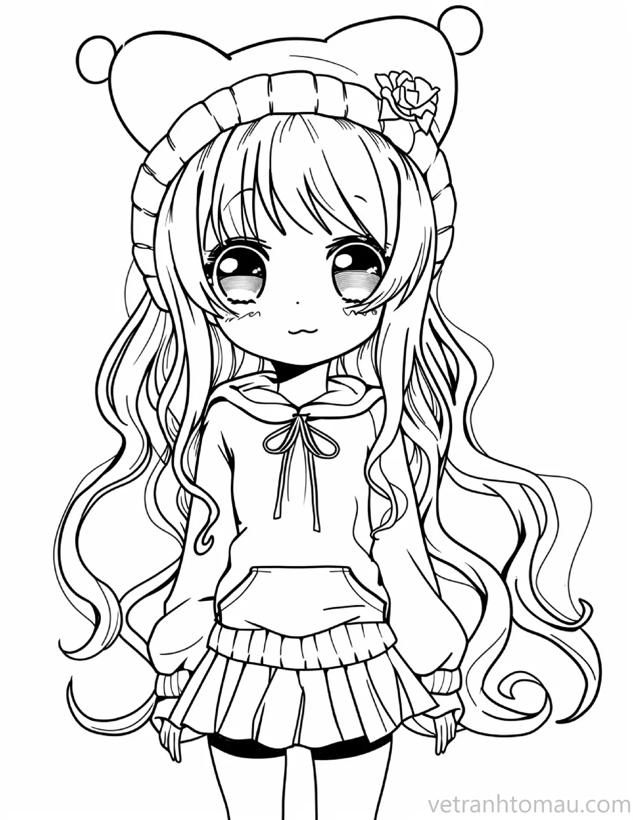 Tong Hop Tranh To Mau Cong Chua Chibi Cute De Thuong Cho Be Yeu 5 Result