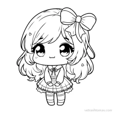 Tranh To Mau Chibi Cuc Dep Va De Thuong 3 Result