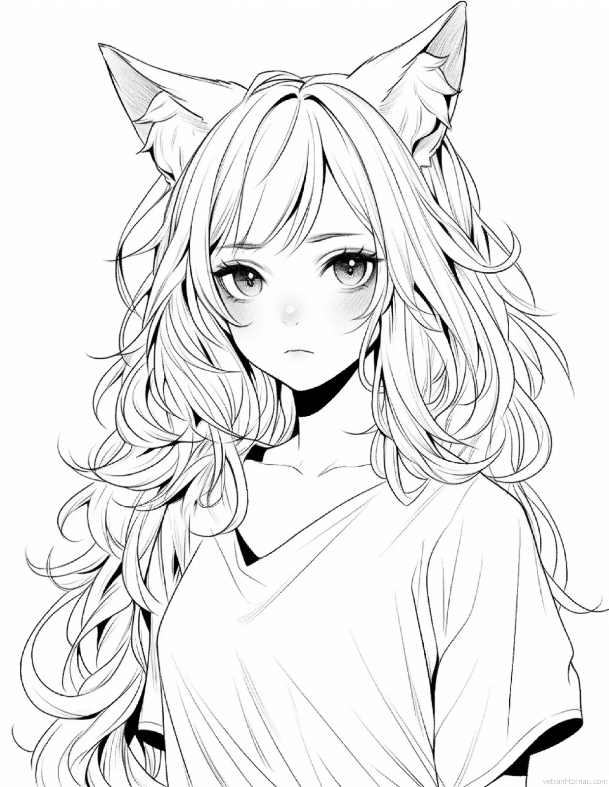 Tranh tô màu công chúa anime xinh xắn cho fan manga 5 Tranh To Mau Cong Chua Anime Chibi Co Gai De Thuong Cho Be Tap To Mau 18 Result