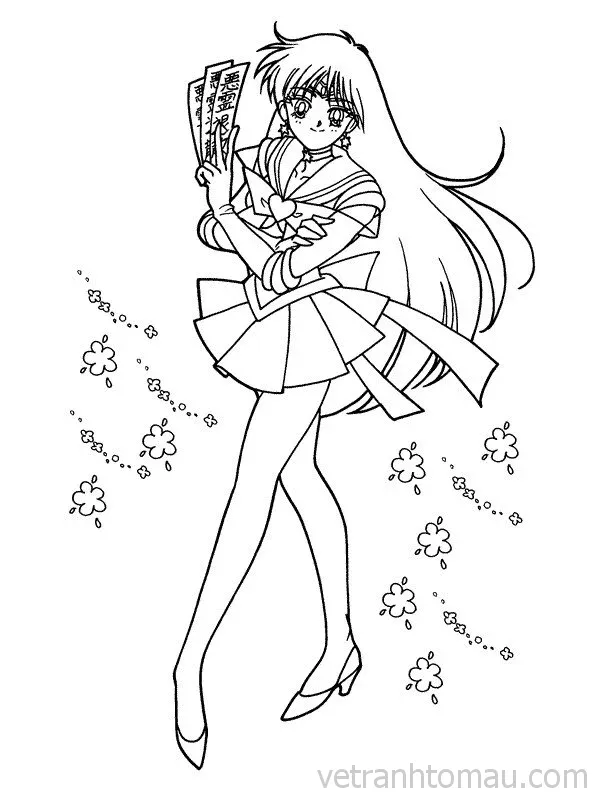 Tranh To Mau Cong Chua Anime Chibi Co Gai De Thuong Cho Be Tap To Mau 2331 Result