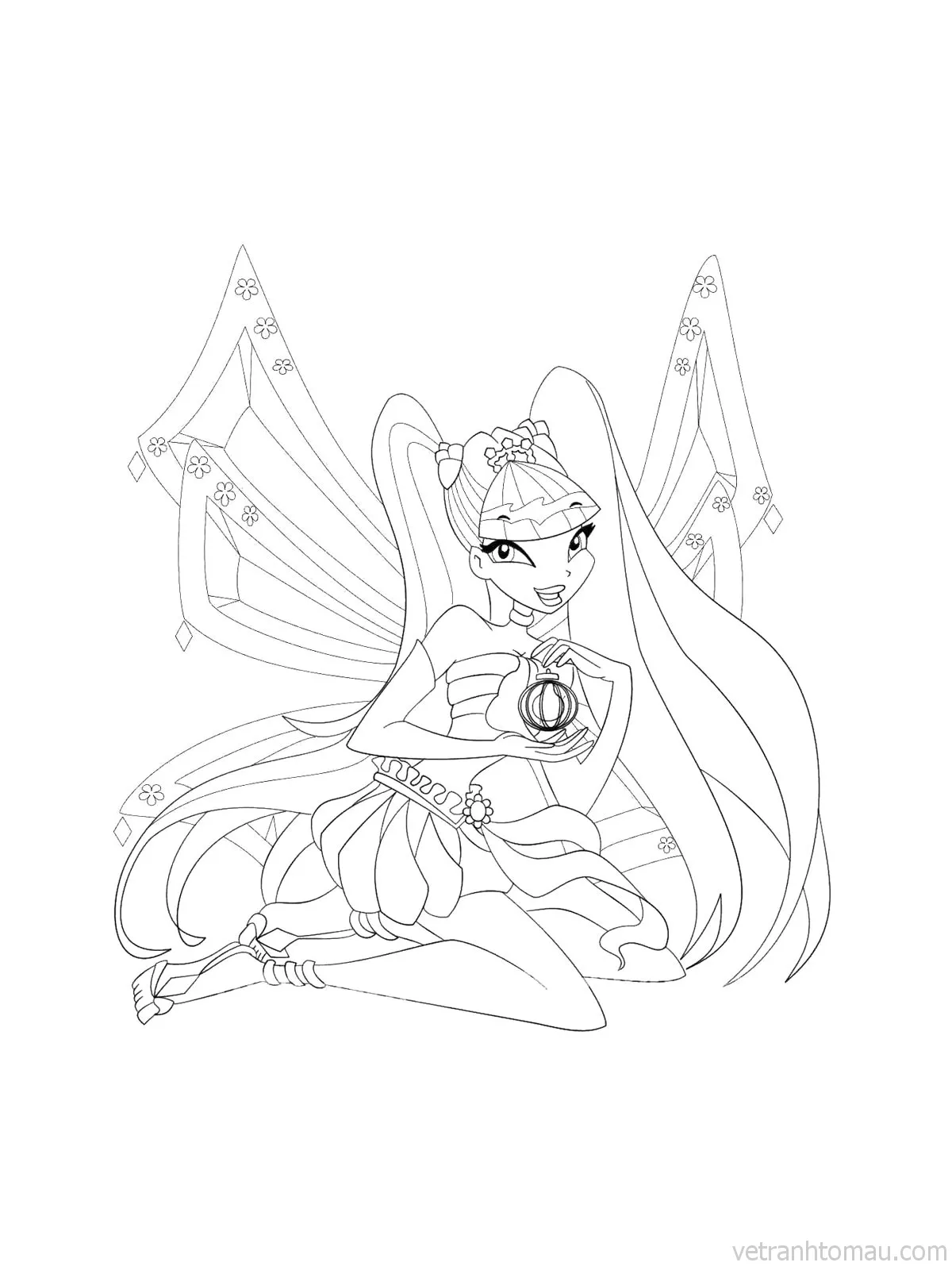 Tranh To Mau Cong Chua Anime Chibi Co Gai De Thuong Cho Be Tap To Mau 271 Result