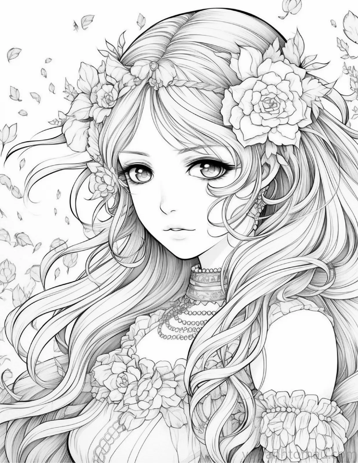 Tranh To Mau Cong Chua Anime Tuyet Dep Danh Cho Be 2 22 Result