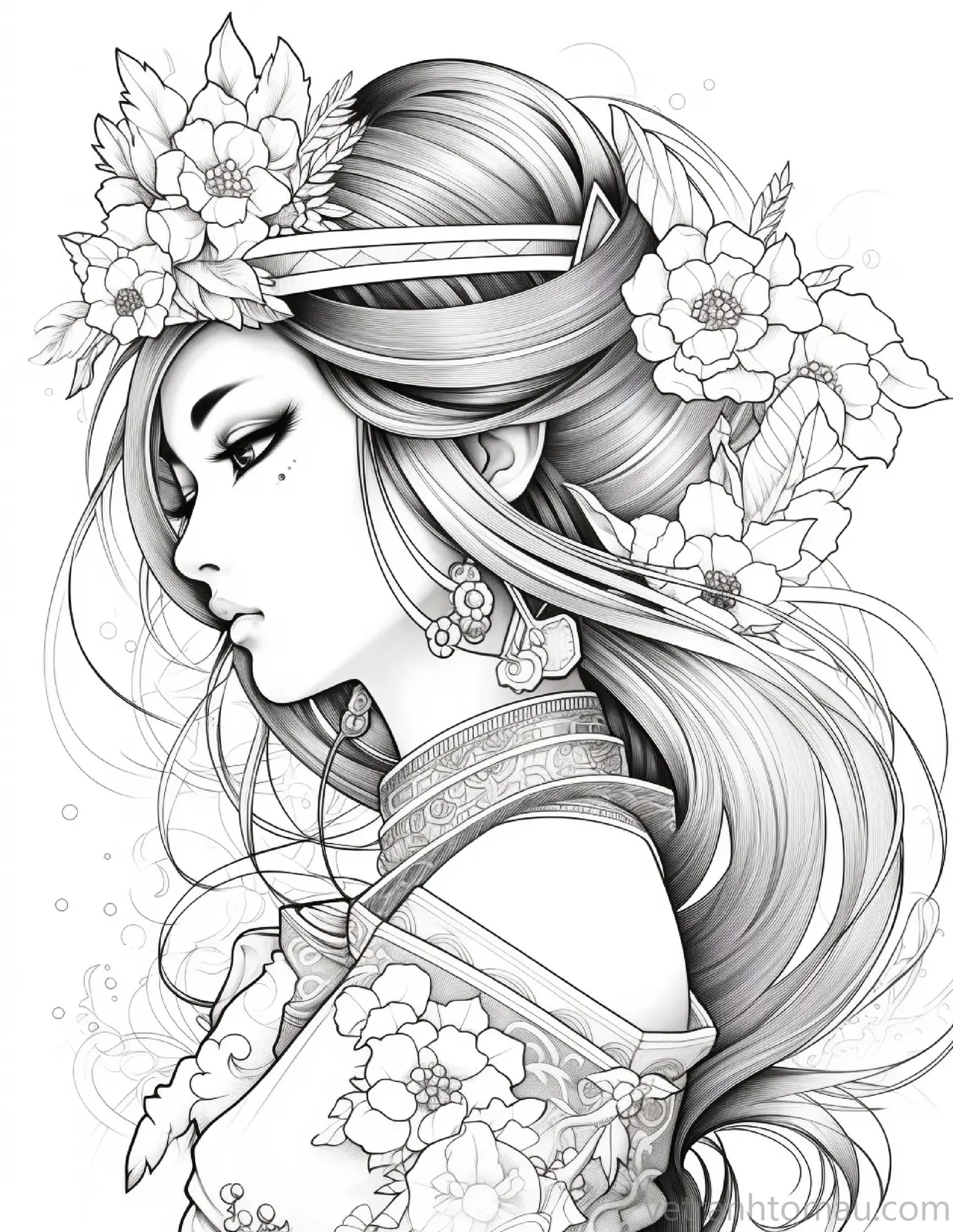 Tranh To Mau Cong Chua Anime Tuyet Dep Danh Cho Be 2 23 Result