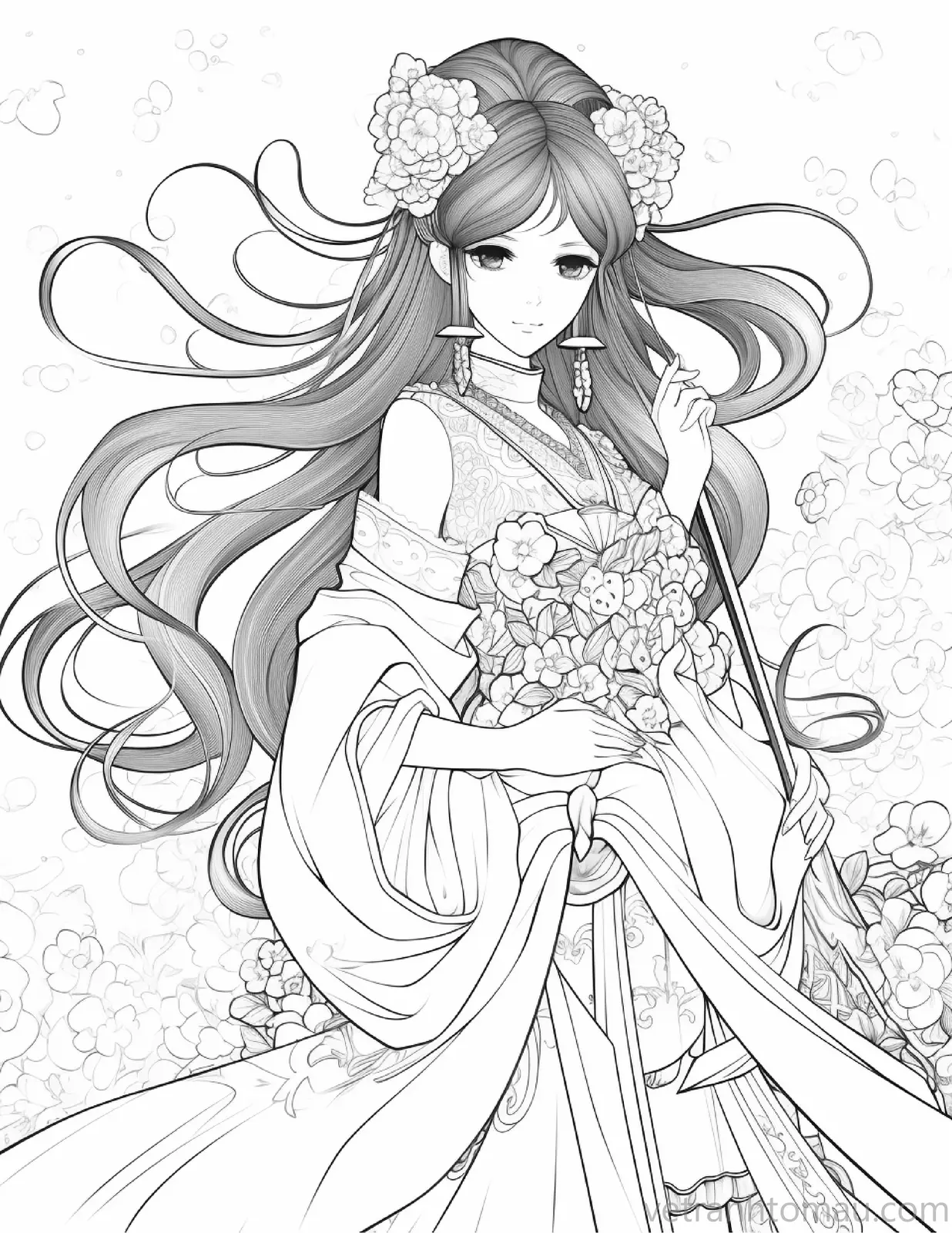 Tranh To Mau Cong Chua Anime Tuyet Dep Danh Cho Be 2 9 Result
