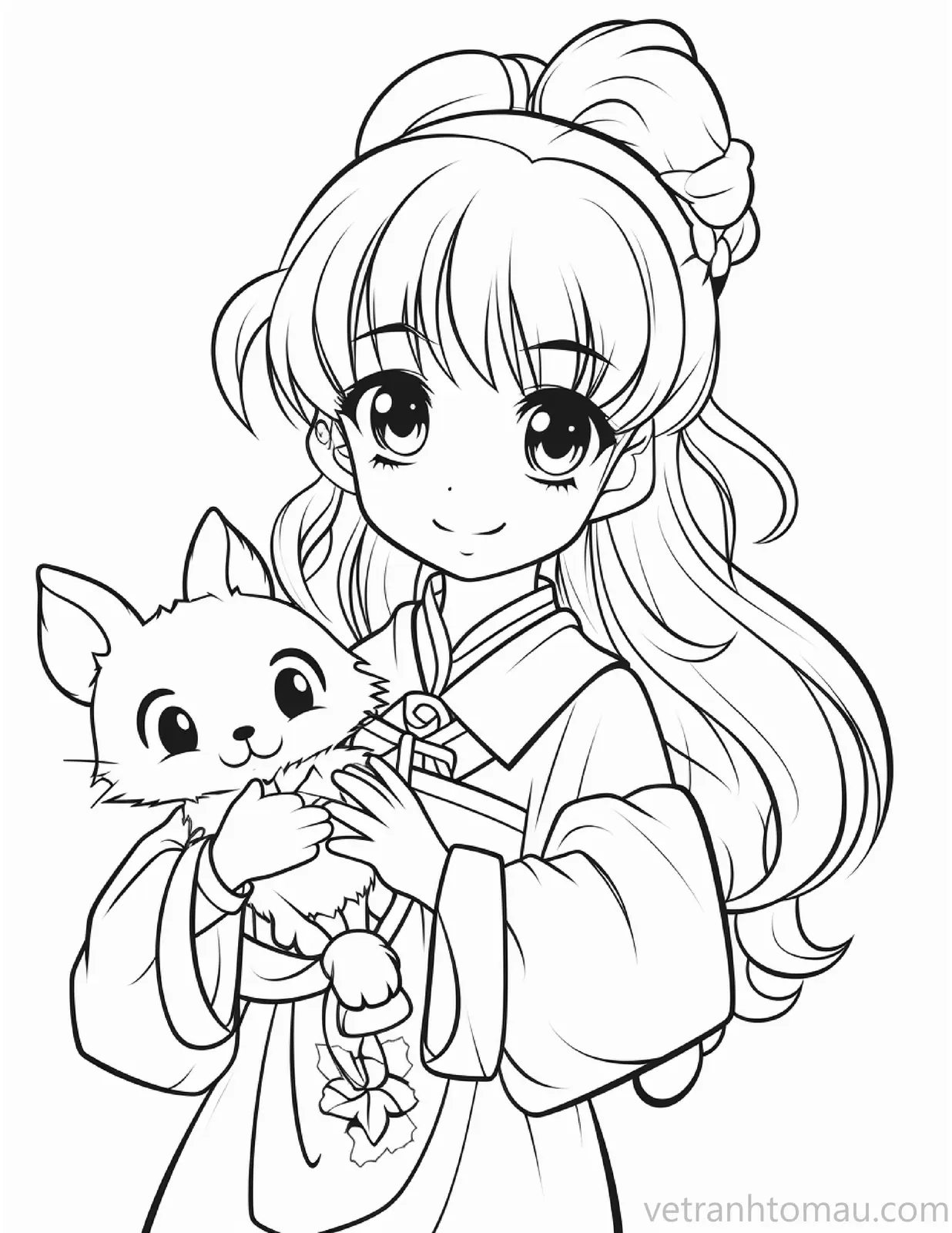 Tuyển chọn tranh tô màu bé gái chibi cute hot nhất hiện nay 7 Tranh To Mau Cong Chua Chibi Cute Hap Dan Moi Ban Nho Yeu Nghe Thuat 2 17 Result