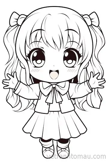 Tranh To Mau Cong Chua Chibi Dep Va De Thuong Nhat 2 1 Result