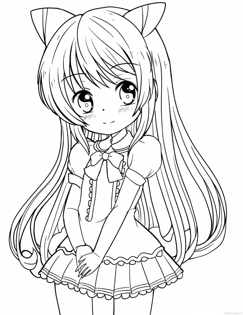 Tranh To Mau Cong Chua Chibi Dep Va De Thuong Nhat 2 24 Result