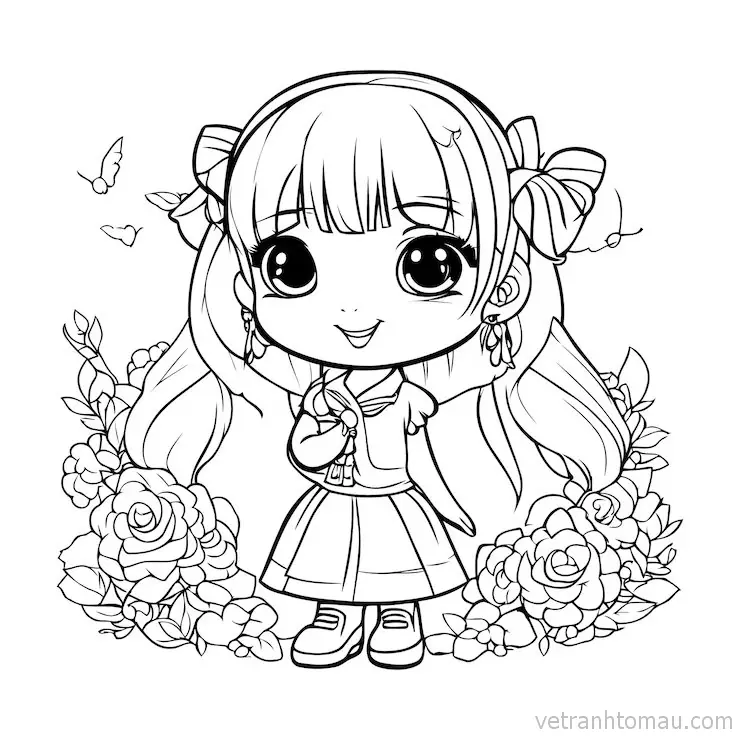 Tranh To Mau Cong Chua Chibi Dep Va De Thuong Nhat 2 5 Result
